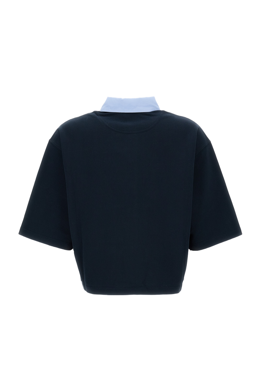 Piquet Polo Cropped T-Shirt