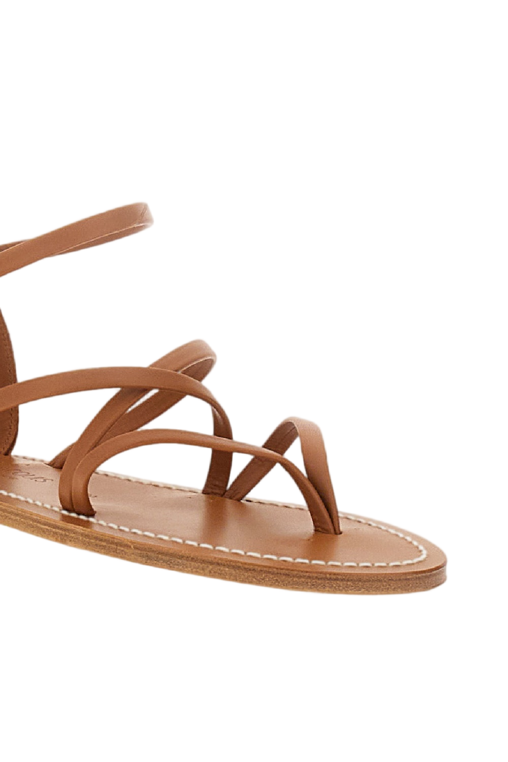 Brown Epicure Leather Thong Sandals