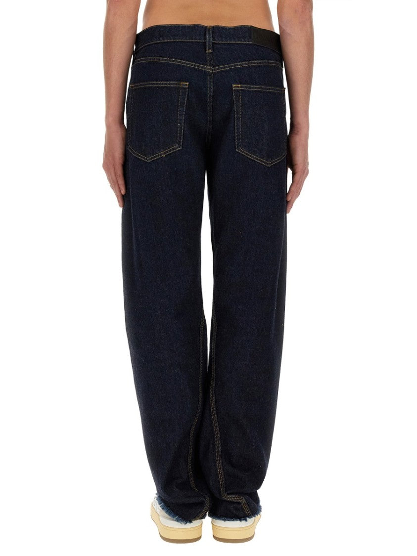 Relaxed Fit Twisted Seam Denim Jeans