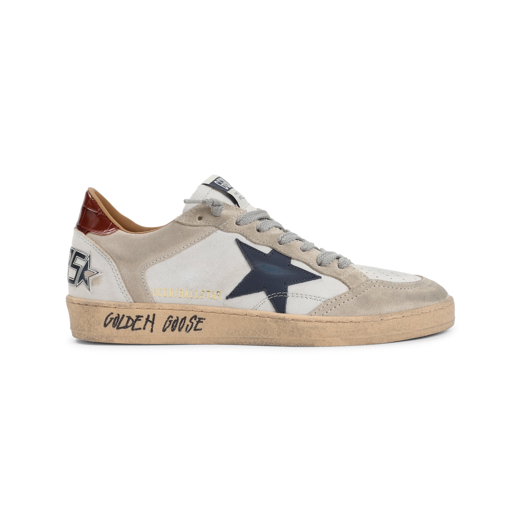 Leather Sneakers with Vintage Aesthetic