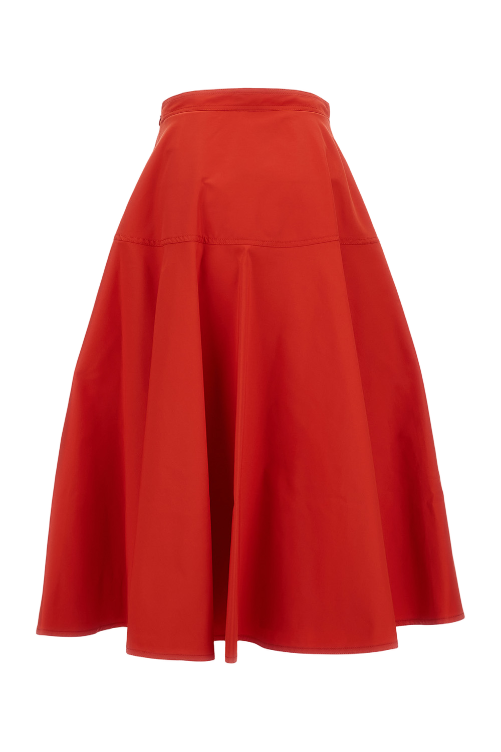 Classic Red Skirt with Smooth Texture
