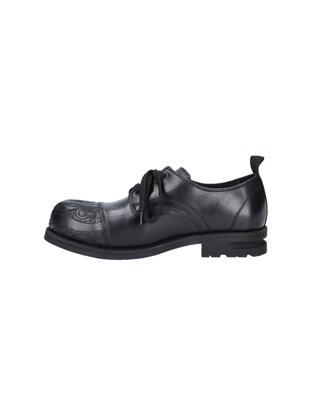 Black Black Atro Leather Derby Shoes