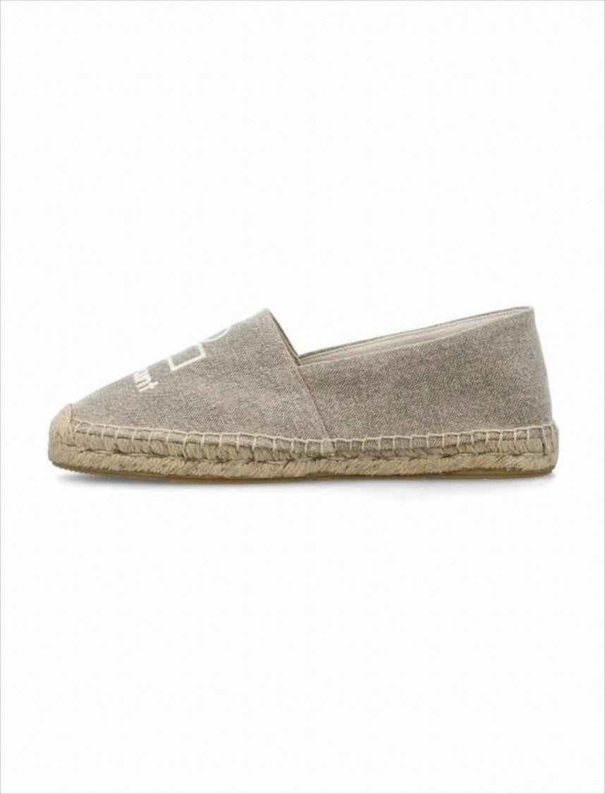 Natural Beige Canvas Slip-On Espadrille Sneakers