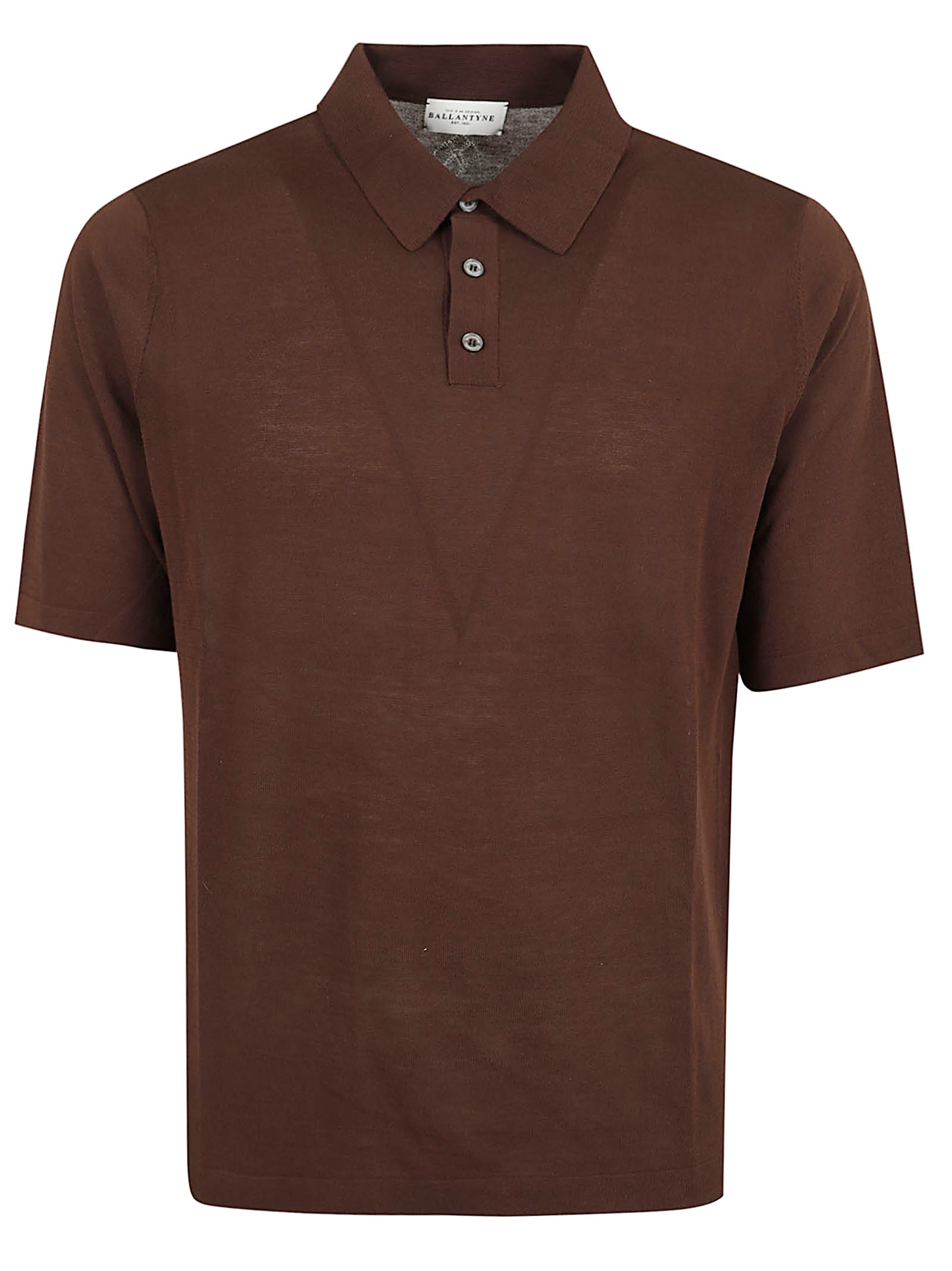 Brown Short-Sleeved Polo Shirt