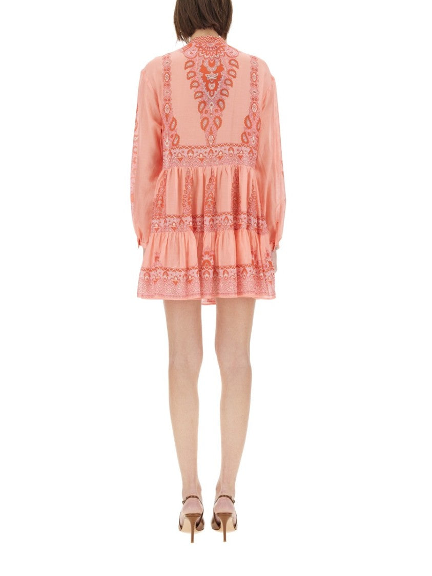 Relaxed Fit Tiered Mini Dress