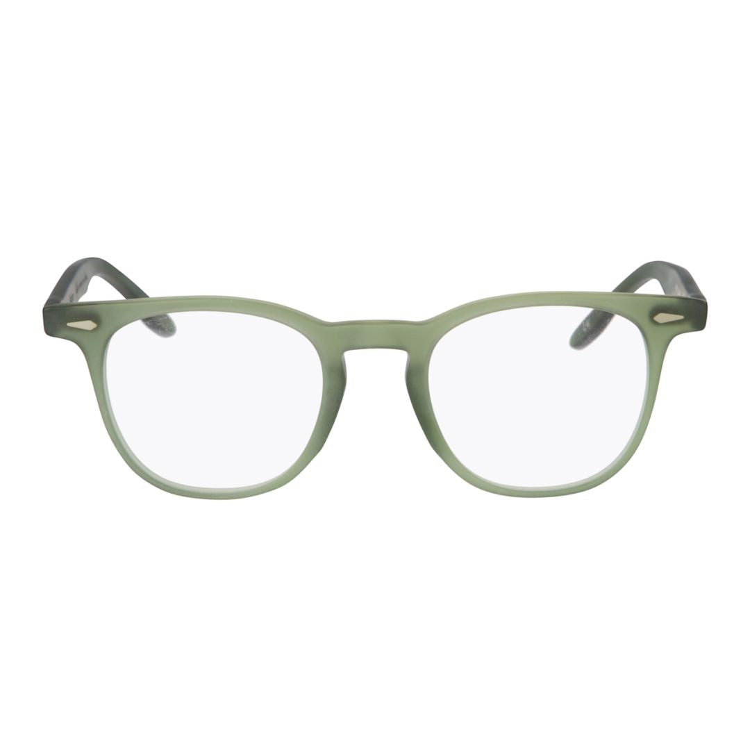 Klark Gradient Olive Green Rounded Frame Sunglasses