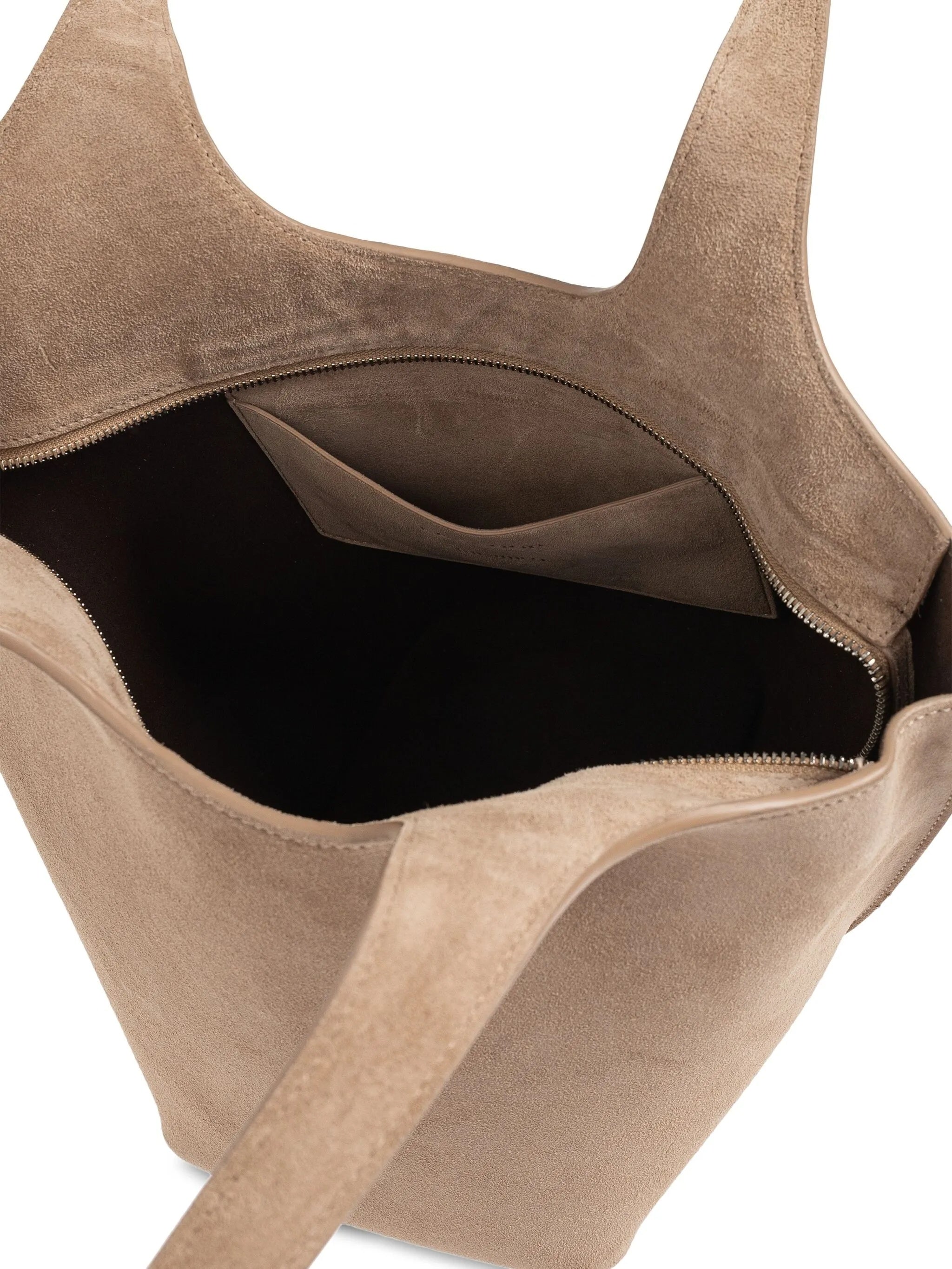 Suede La Scoop Medium Silhouette Tote Bag
