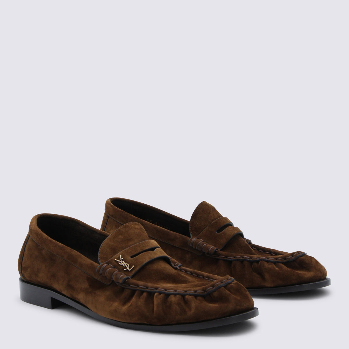 Brown Suede Loafers