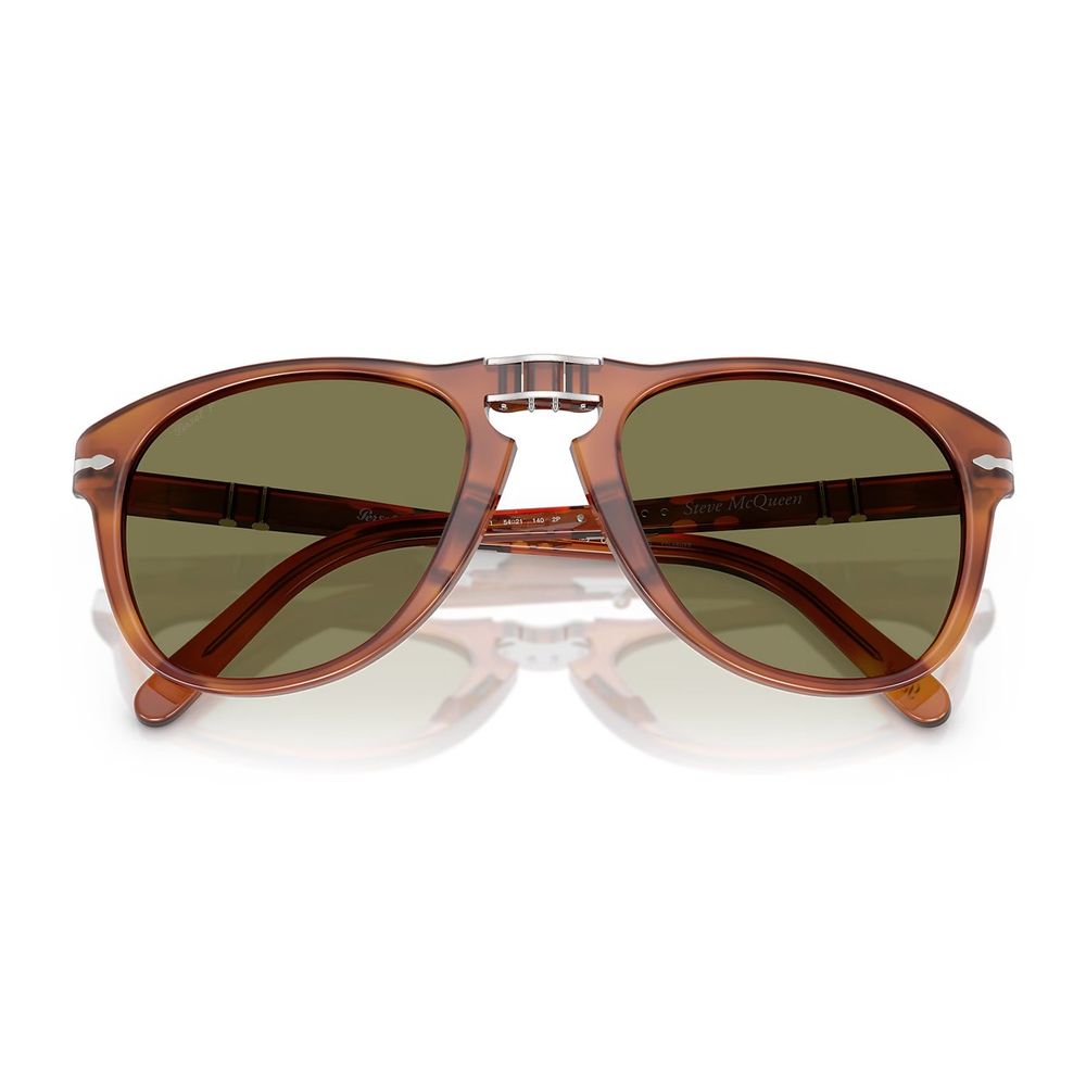 Po0714Sm Steve Mcqueen Pilot-Shaped Folding Sunglasses In Terra Di Siena