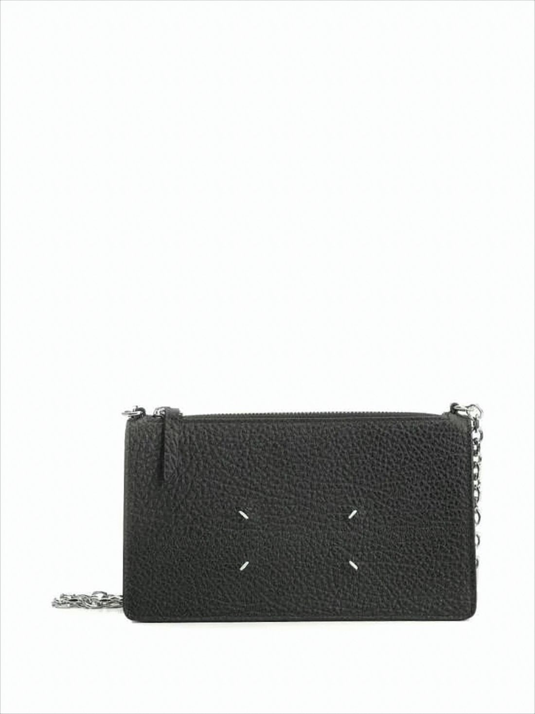 Textured Calf Leather Crossbody Bag