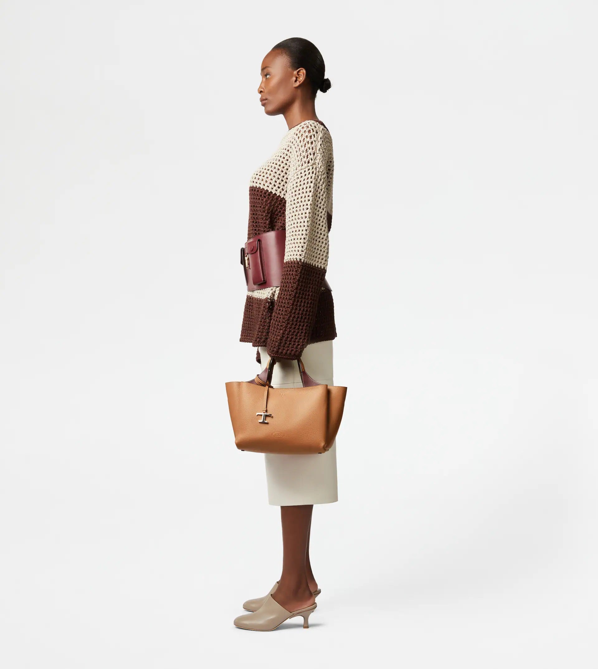Apa 2 Handles Mini Tote Leather Bag