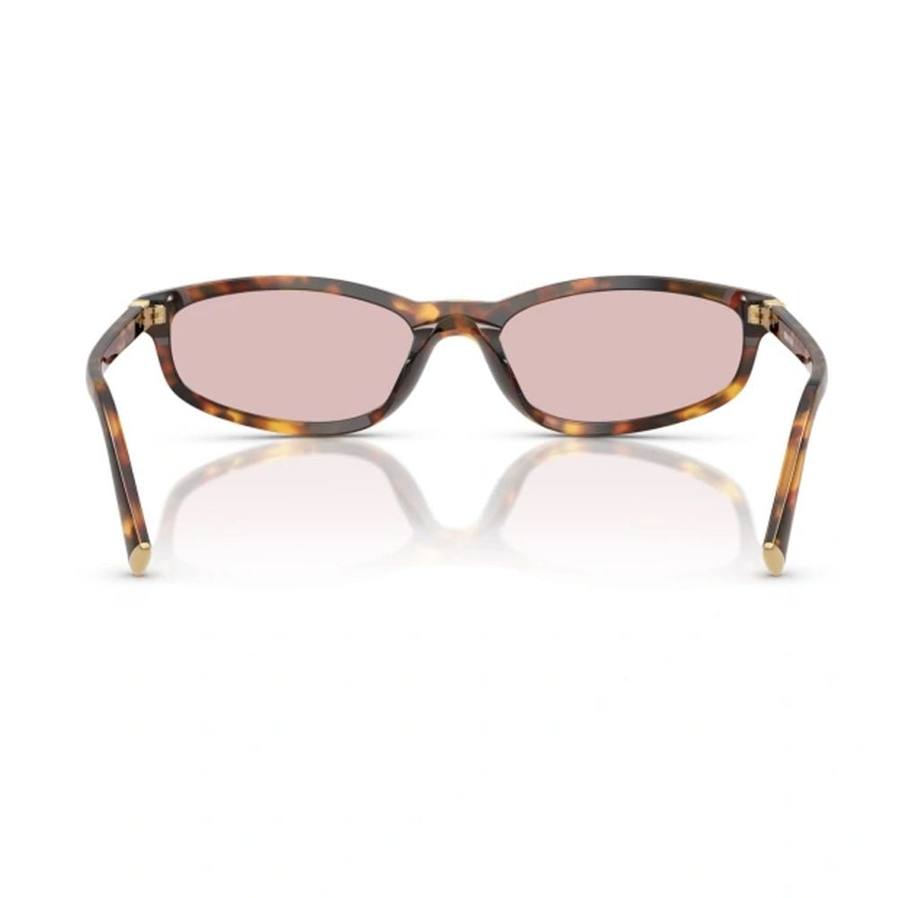 0Mu A06S Geometric Honey Havana Sunglasses