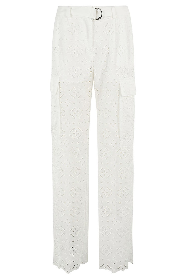 High-Waisted Perforated Pants