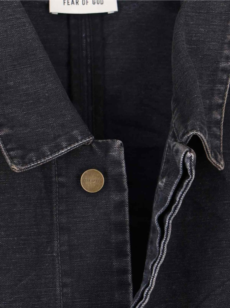 "Utility" Jacket – Black Cotton Canvas