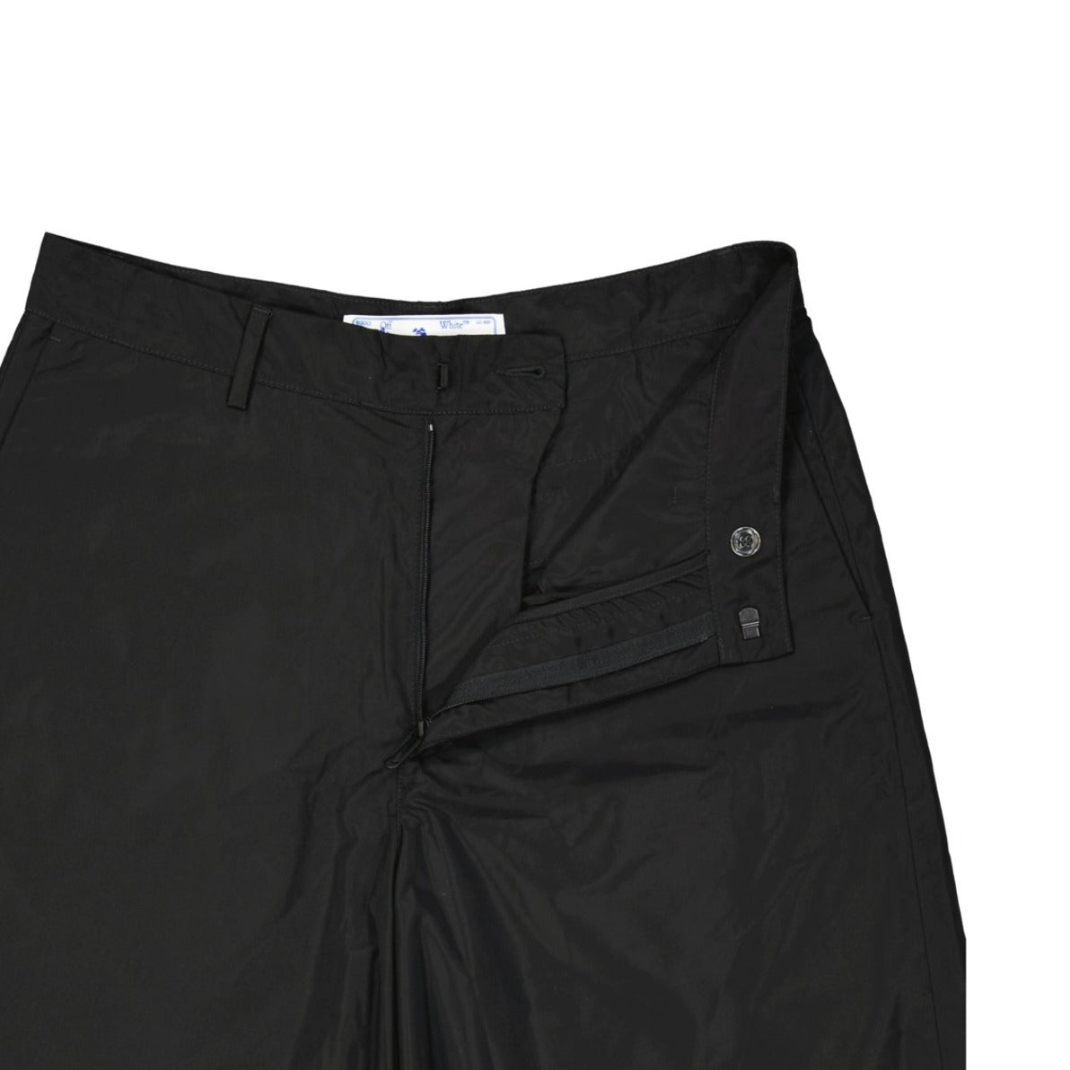 Black Casual Shorts With Design