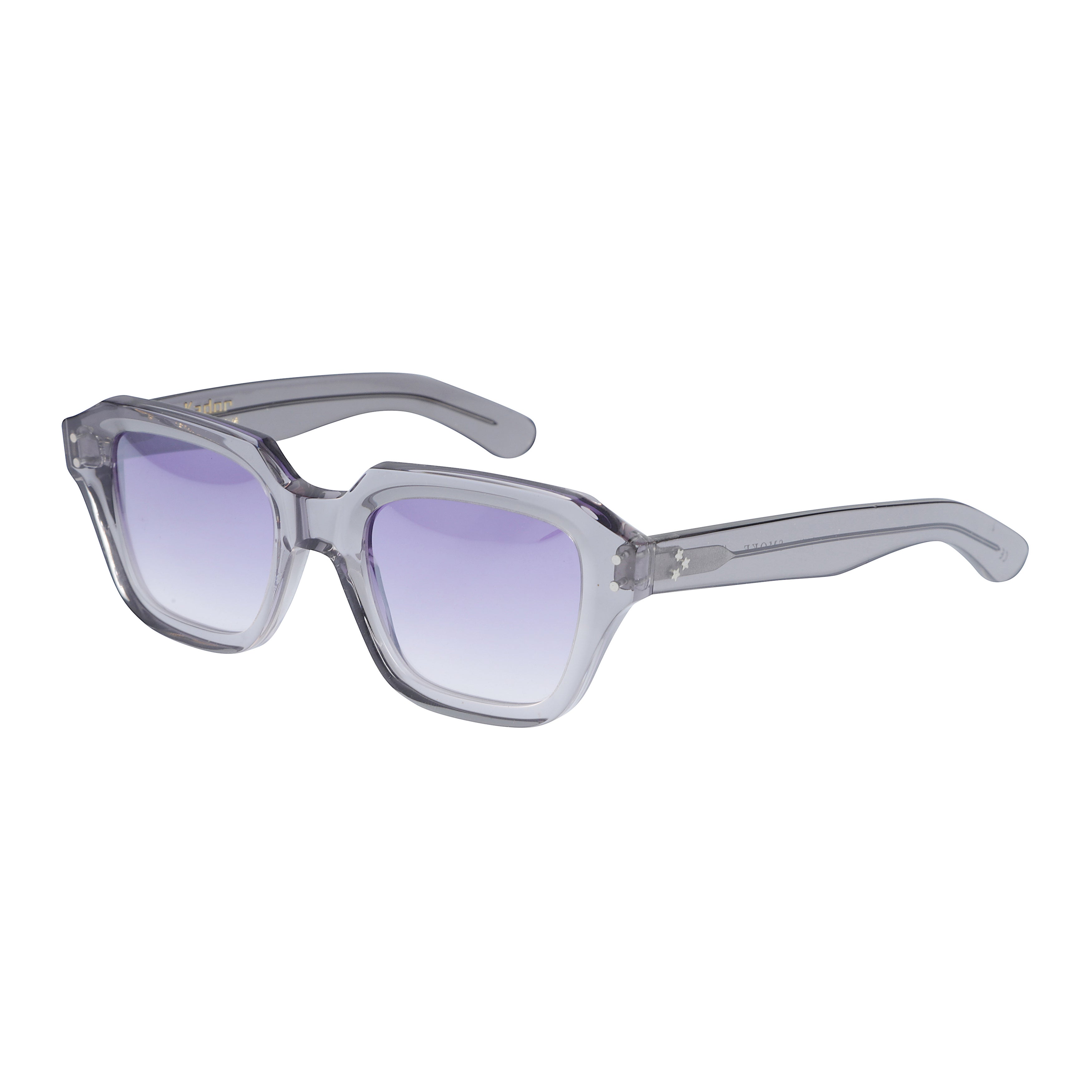Smoke Translucent Smoky Grey Geometric Sunglasses