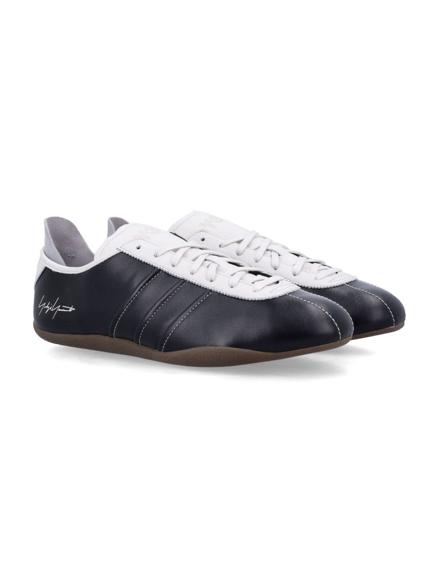 Debossed Leather Tokyo Sneakers With Lace-Up Closure
