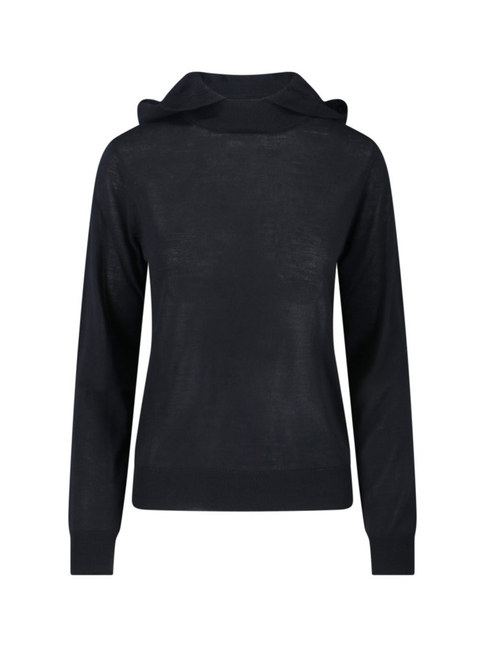 Relaxed Fit Black Sweater