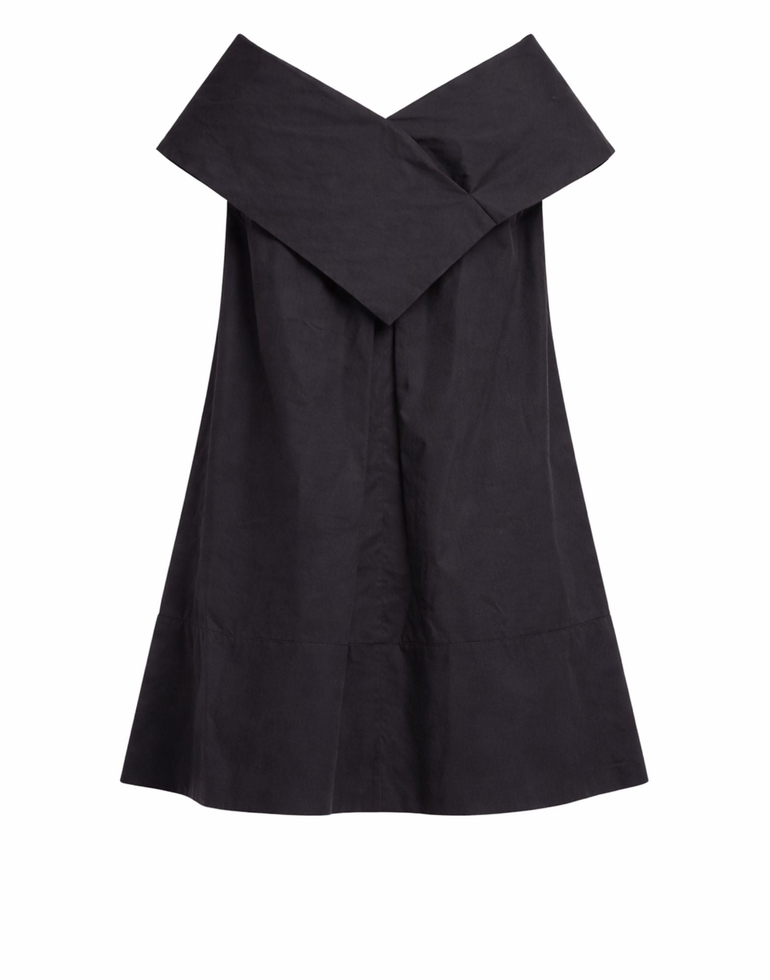 Black Cotton Mini Women’s Dress