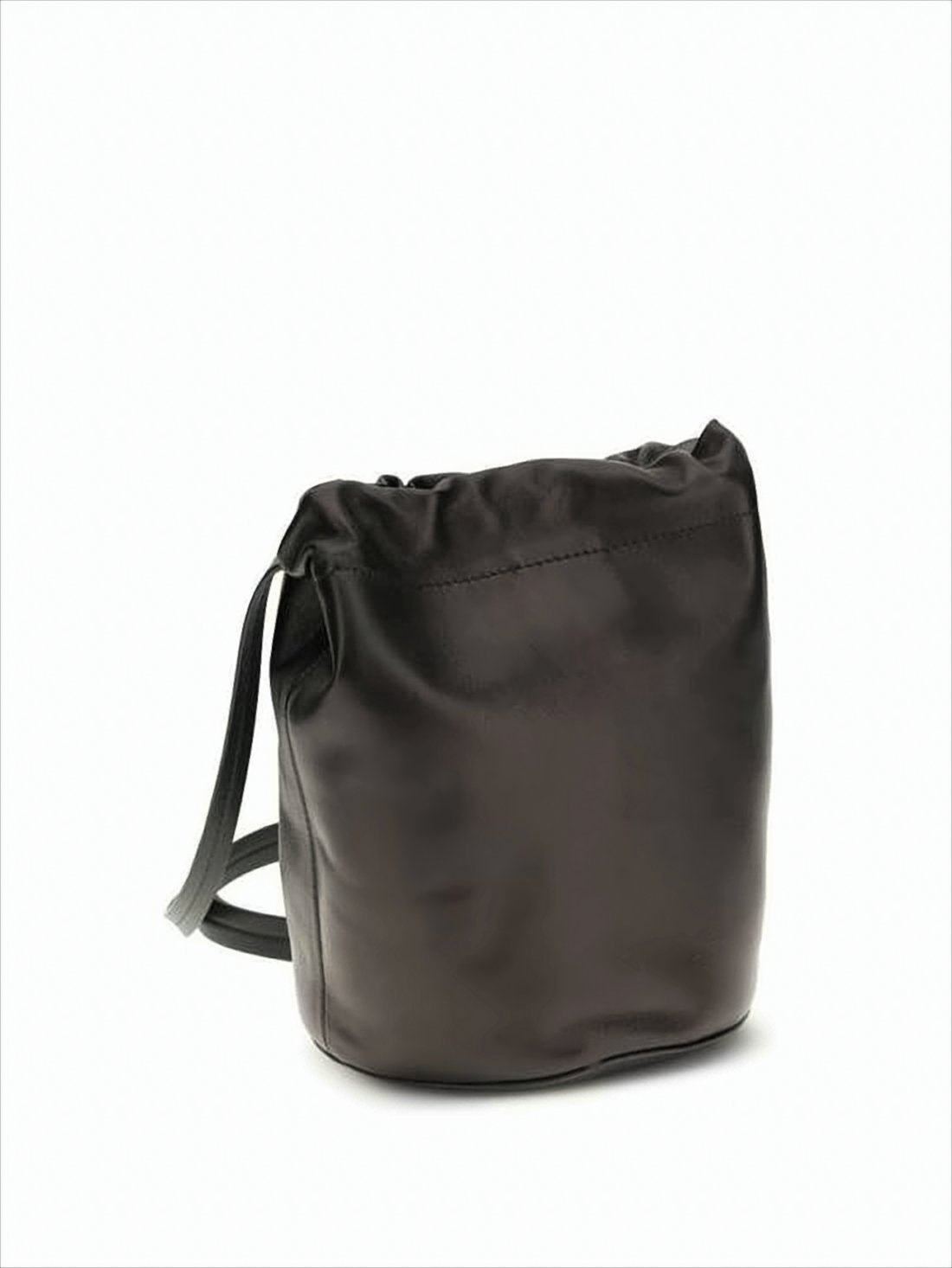 Bucket-Style Shoulder Bag with Drawstring Closure