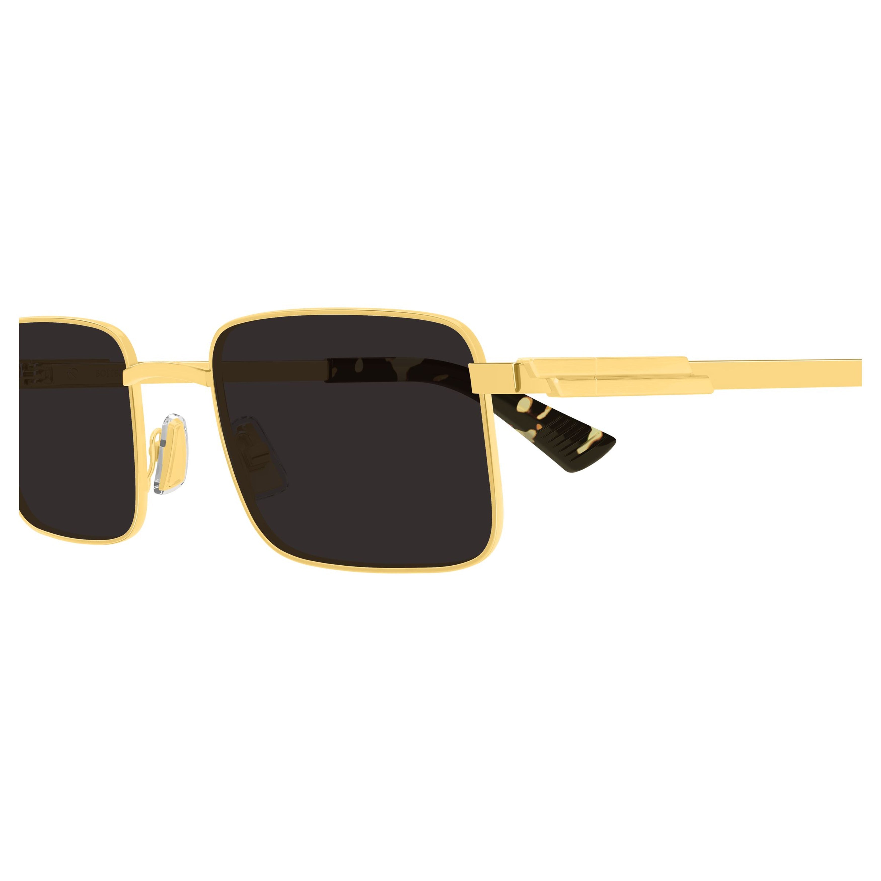 Bv1469s Rectangular Gold Metal Frame Sunglasses