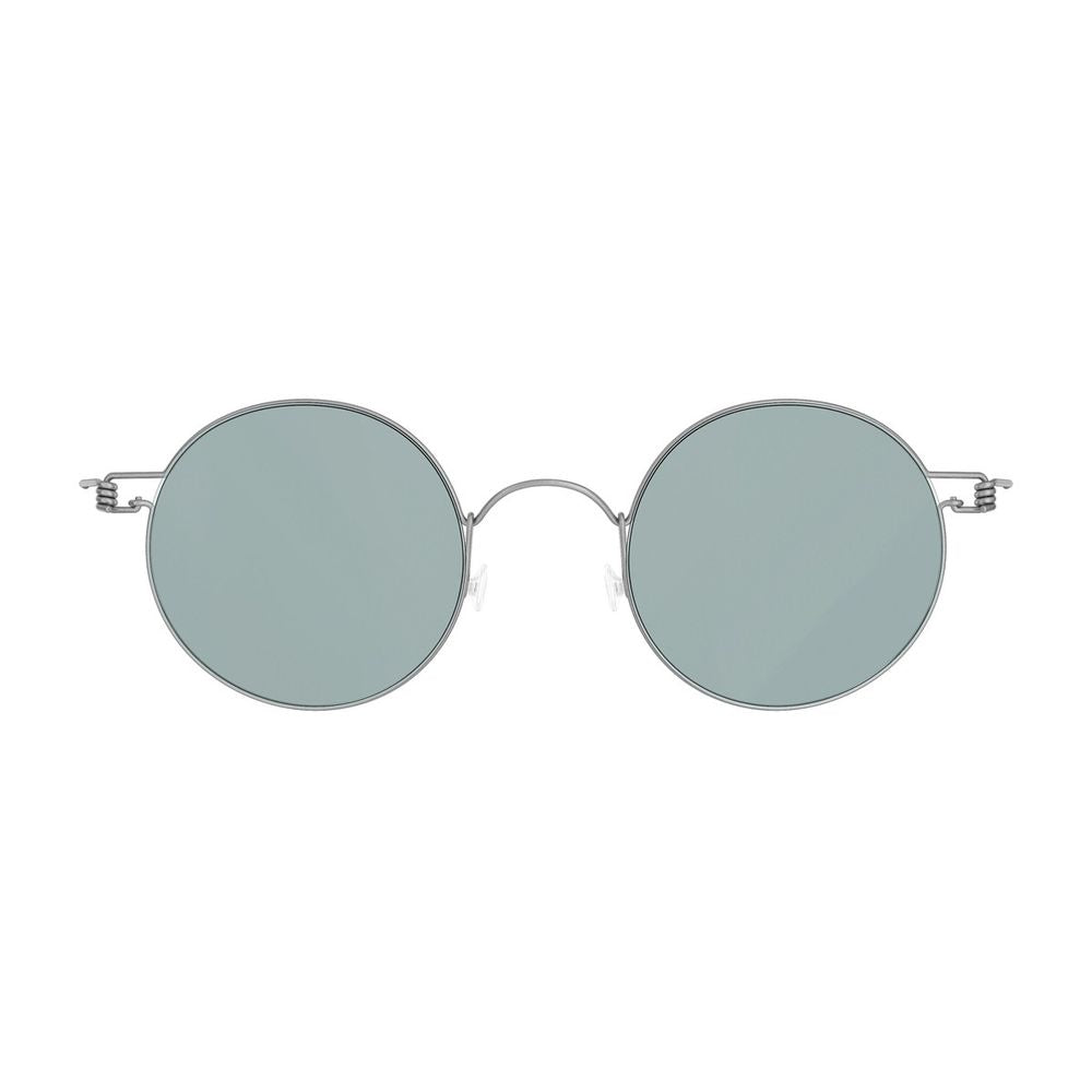Sun Titanium Rim 8222 Colour 10/10/10/Sl112 Silver Round Titanium Rim Sunglasses