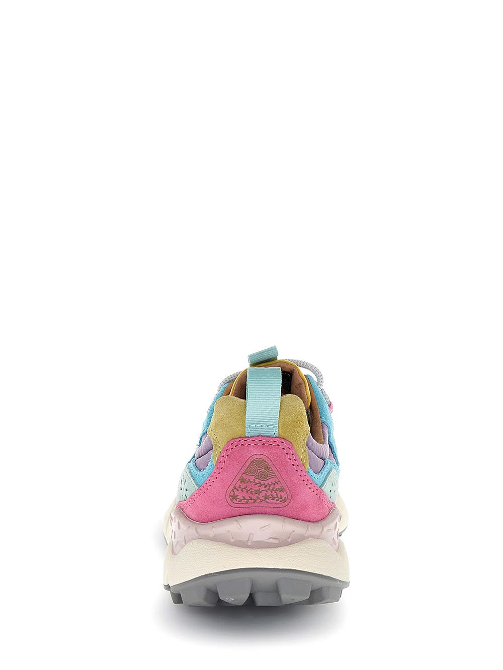 Pastel Multi-layered Sneakers with Chunky Sole