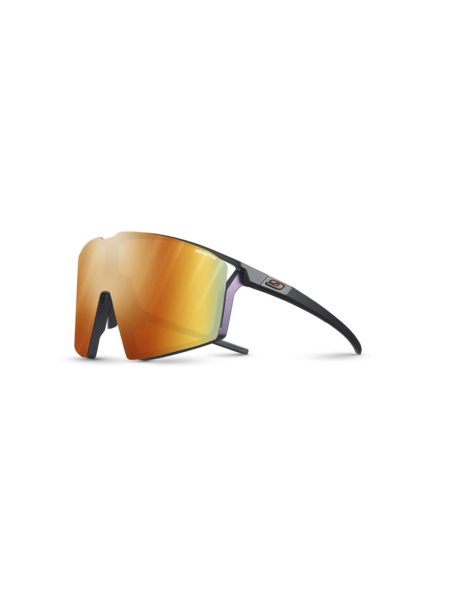 Angular Edge Sunglasses with Reflective Lenses