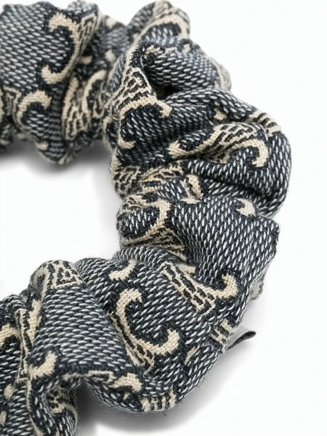 Textured Fabric Scrunchie