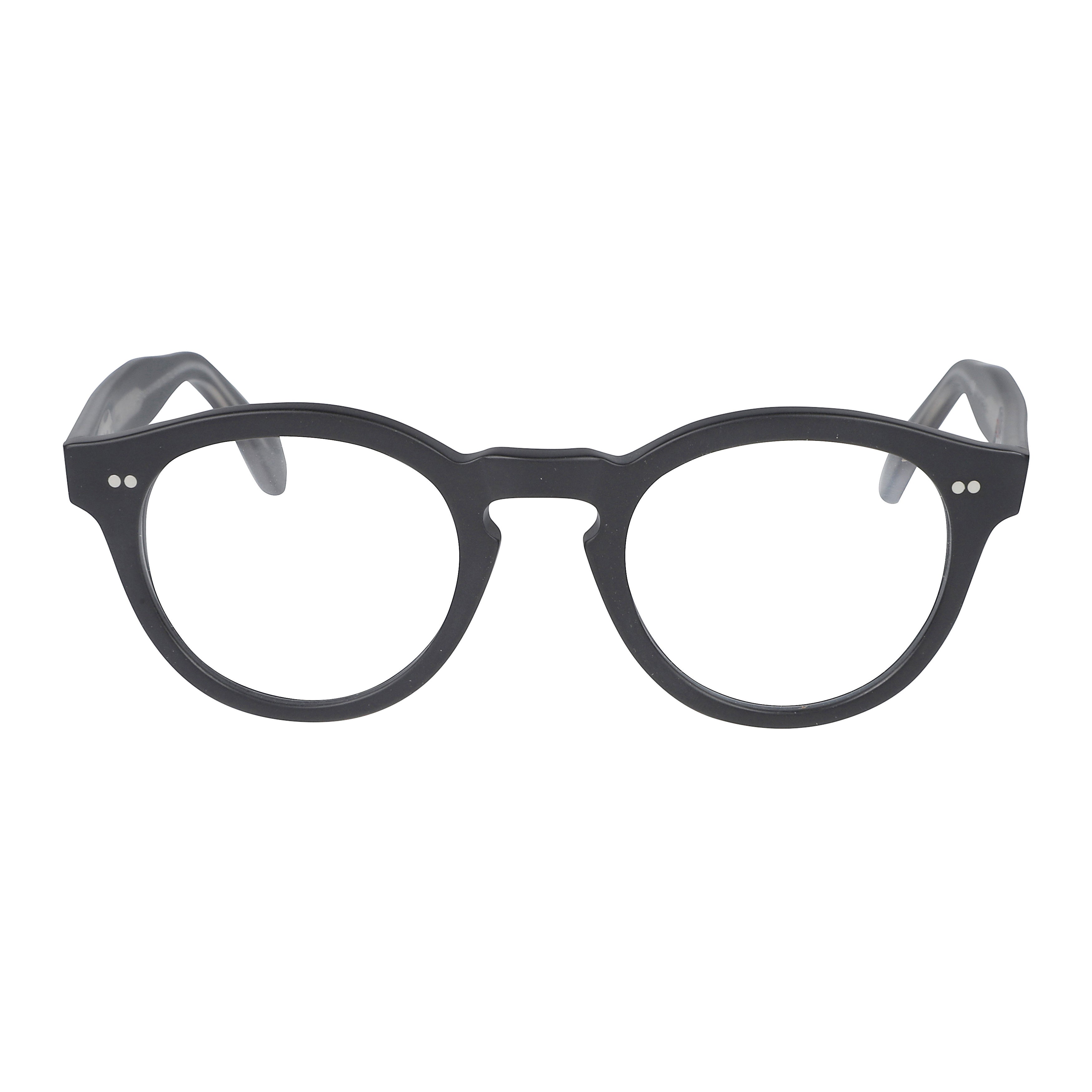 Tony-K Classic Round Frame Sunglasses with Keyhole Bridge