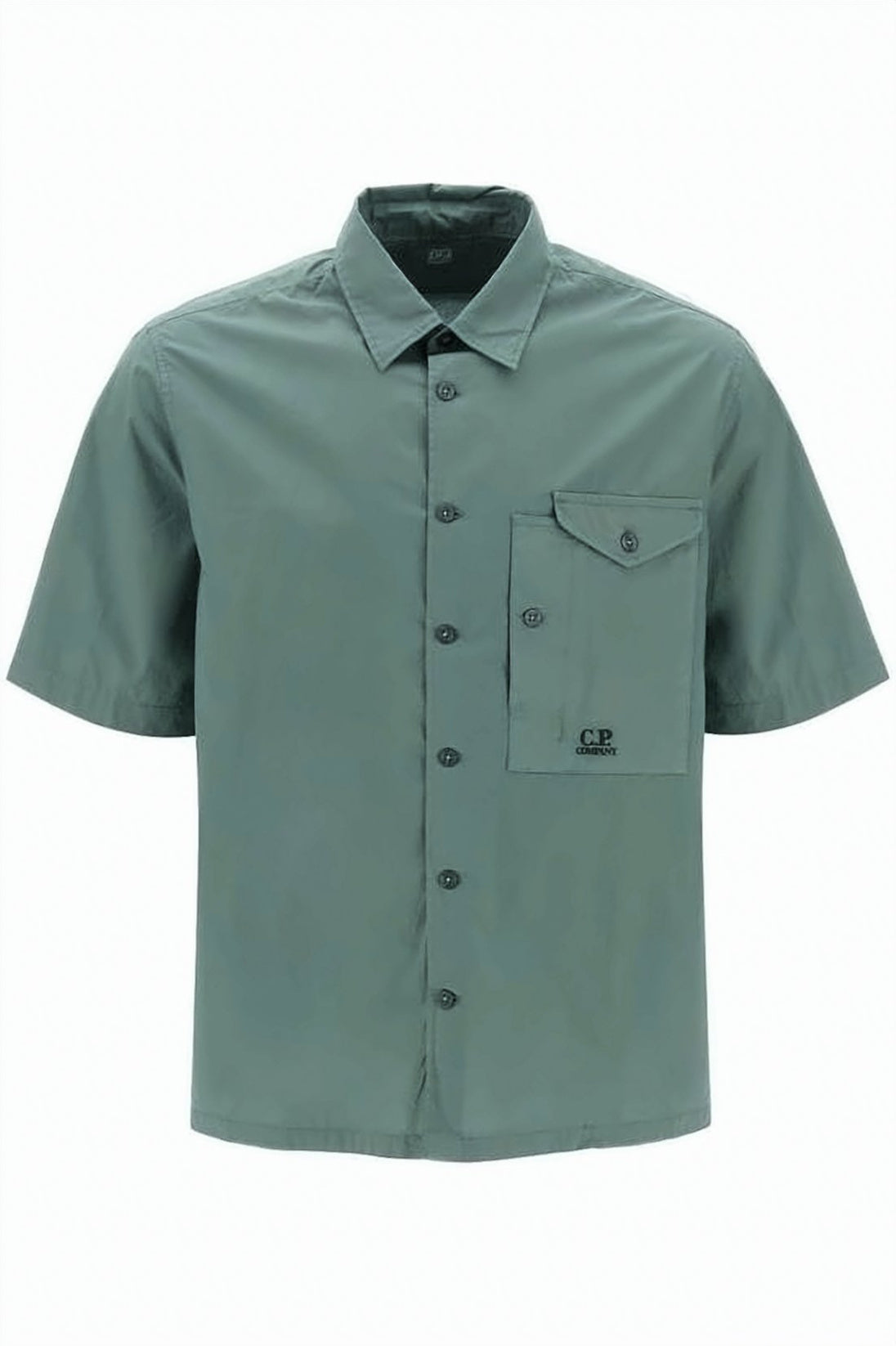 Boxy-Fit Short-Sleeve Shirt With Classic Collar