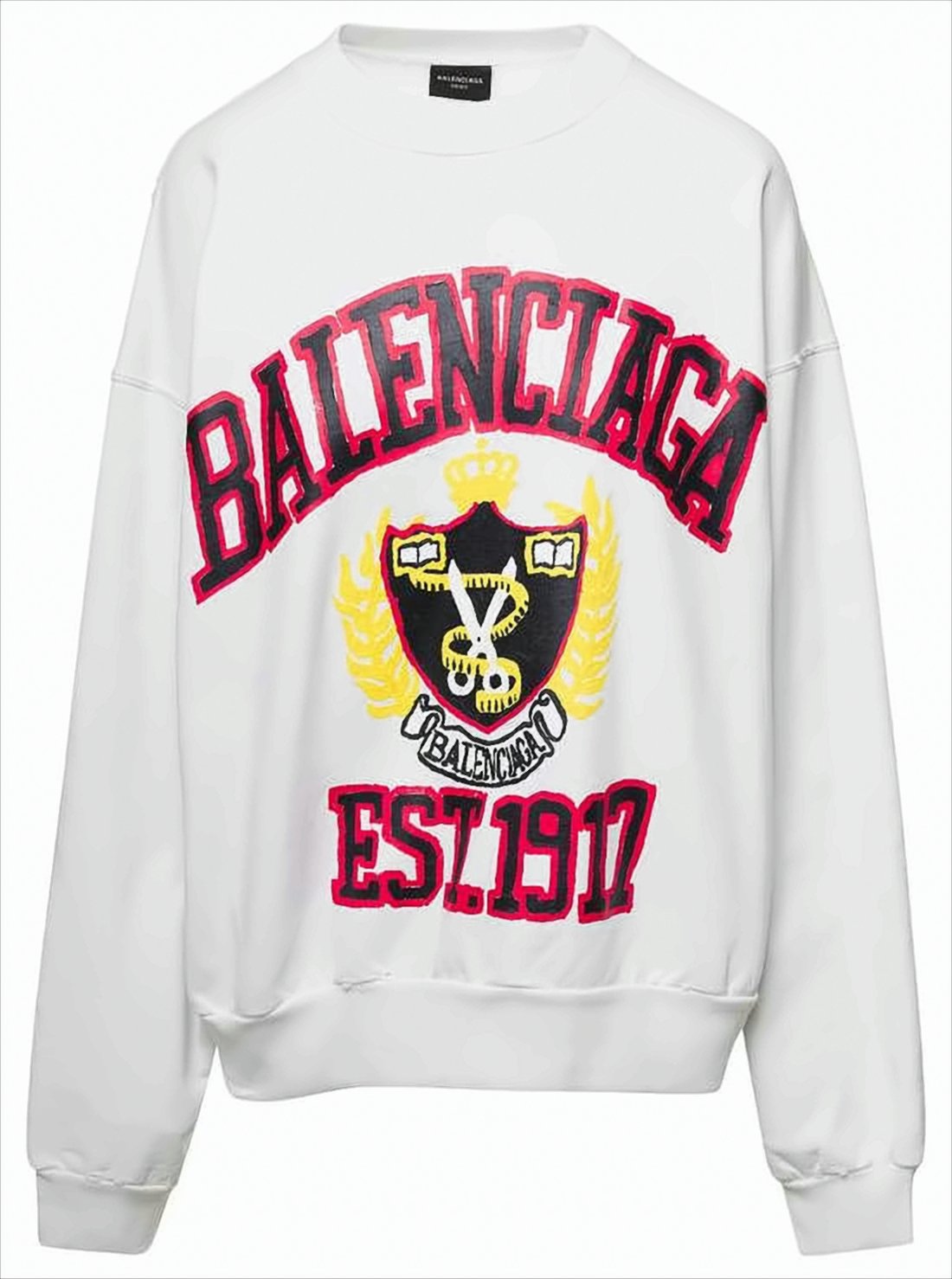 Extended Sleeve Sweatshirt with Graphic Print
