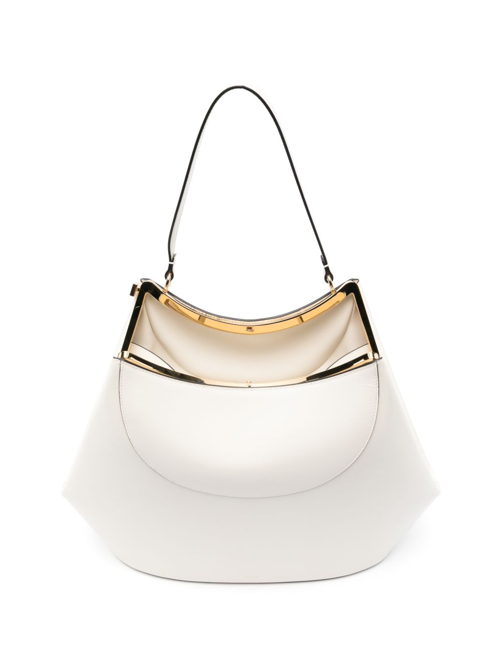Sleek Silk and Nylon Handbag
