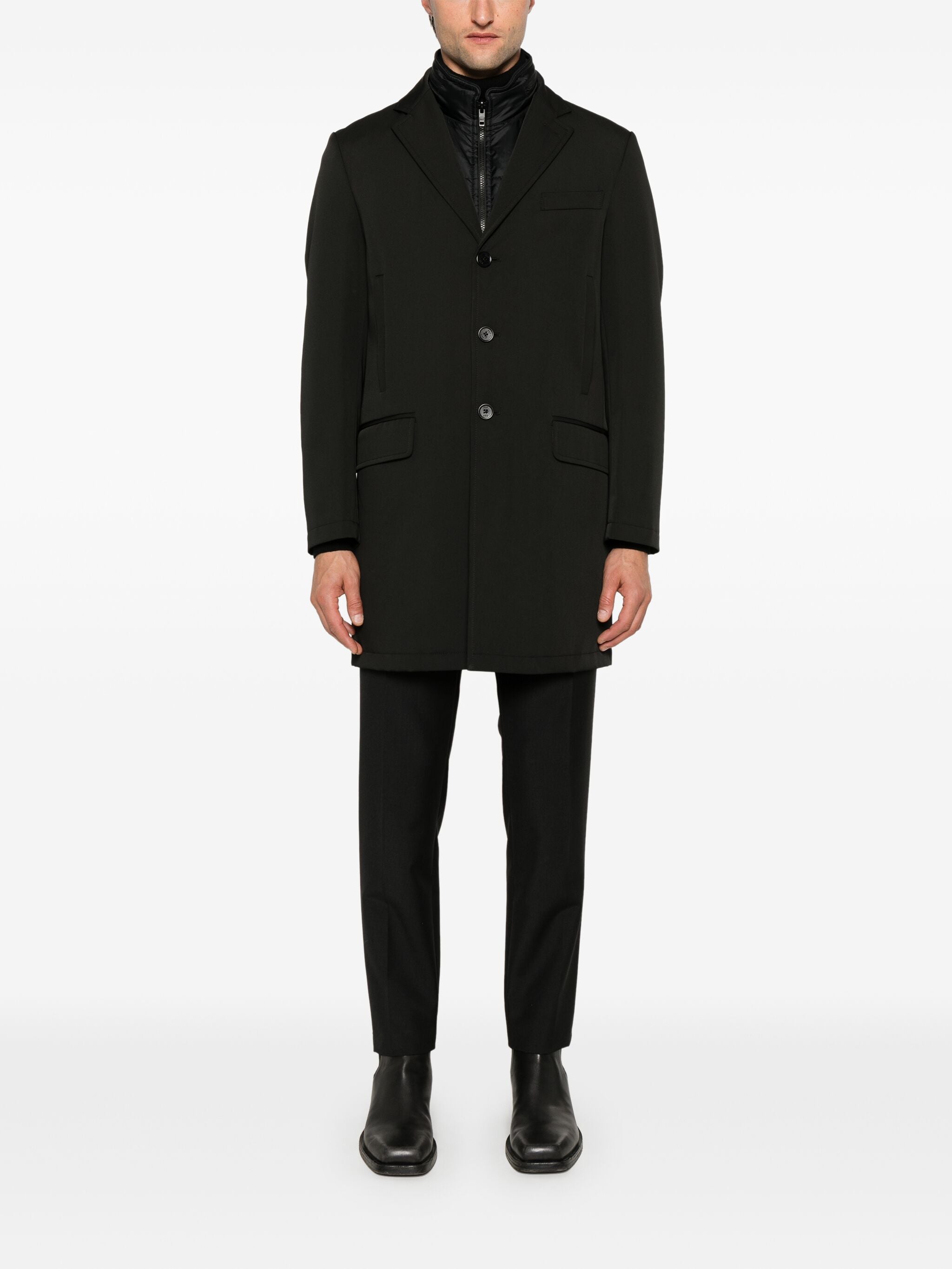 Tailored Double Coat Removable Padded Gilet