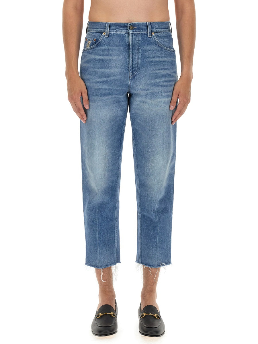 Carrot Fit Jeans with Tapered Silhouette