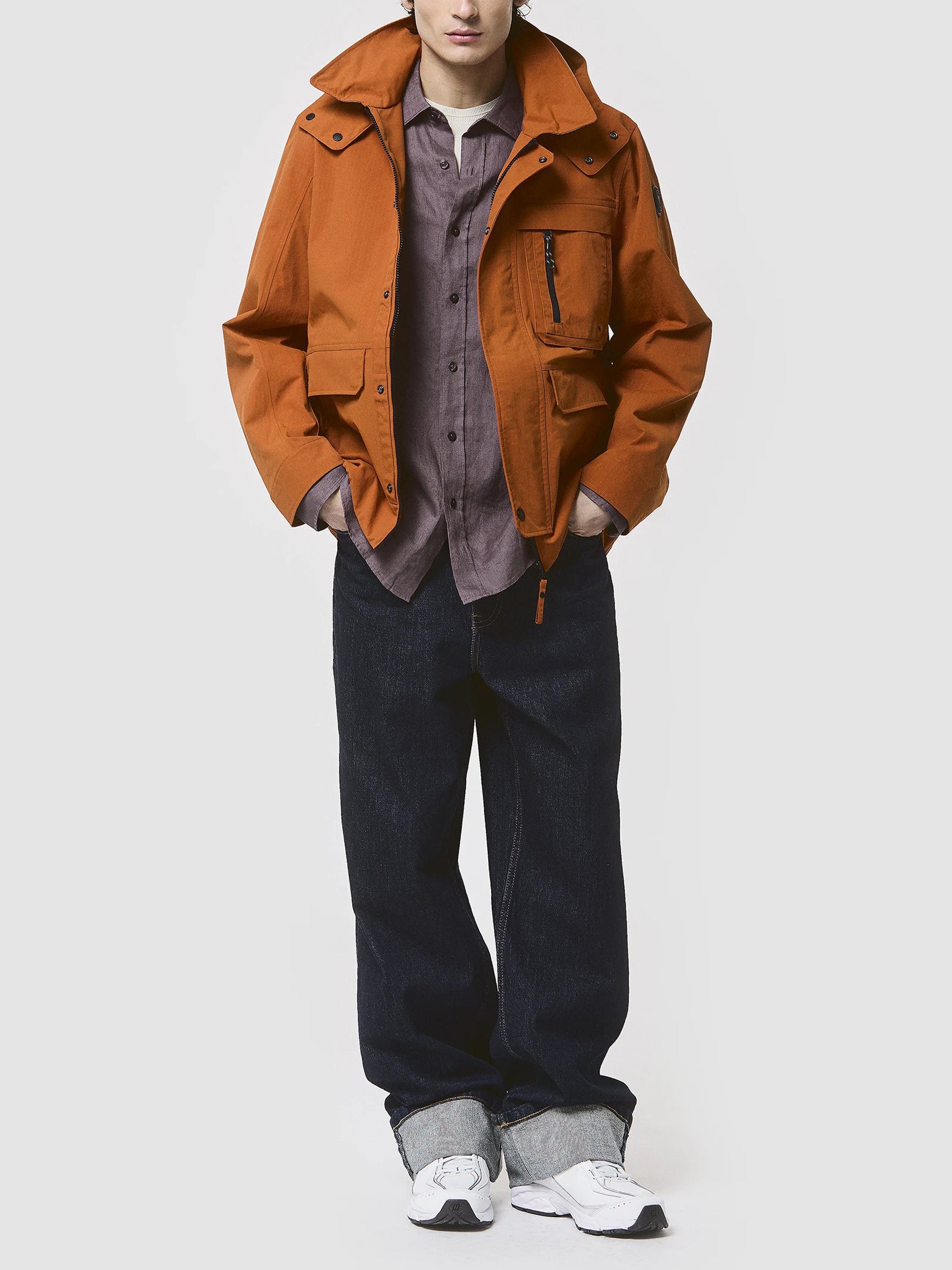 Choros Boxy Cropped Hooded Jacket