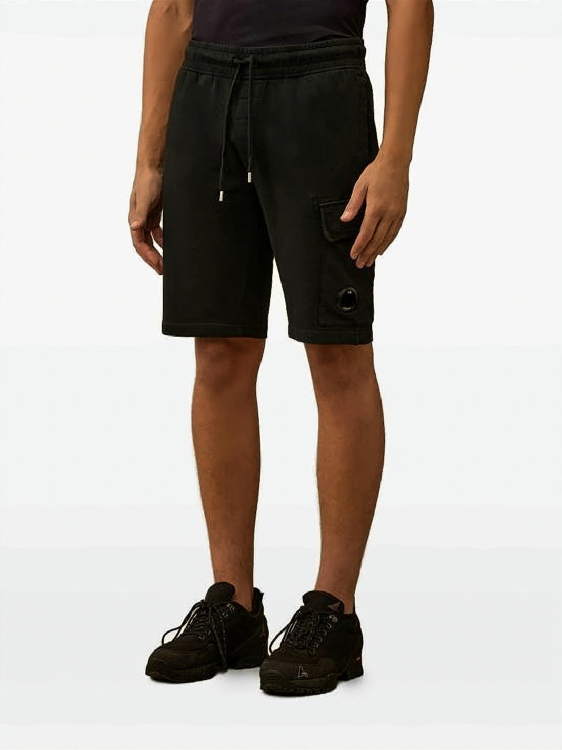Relaxed Fit Cargo Lens Sweat Shorts