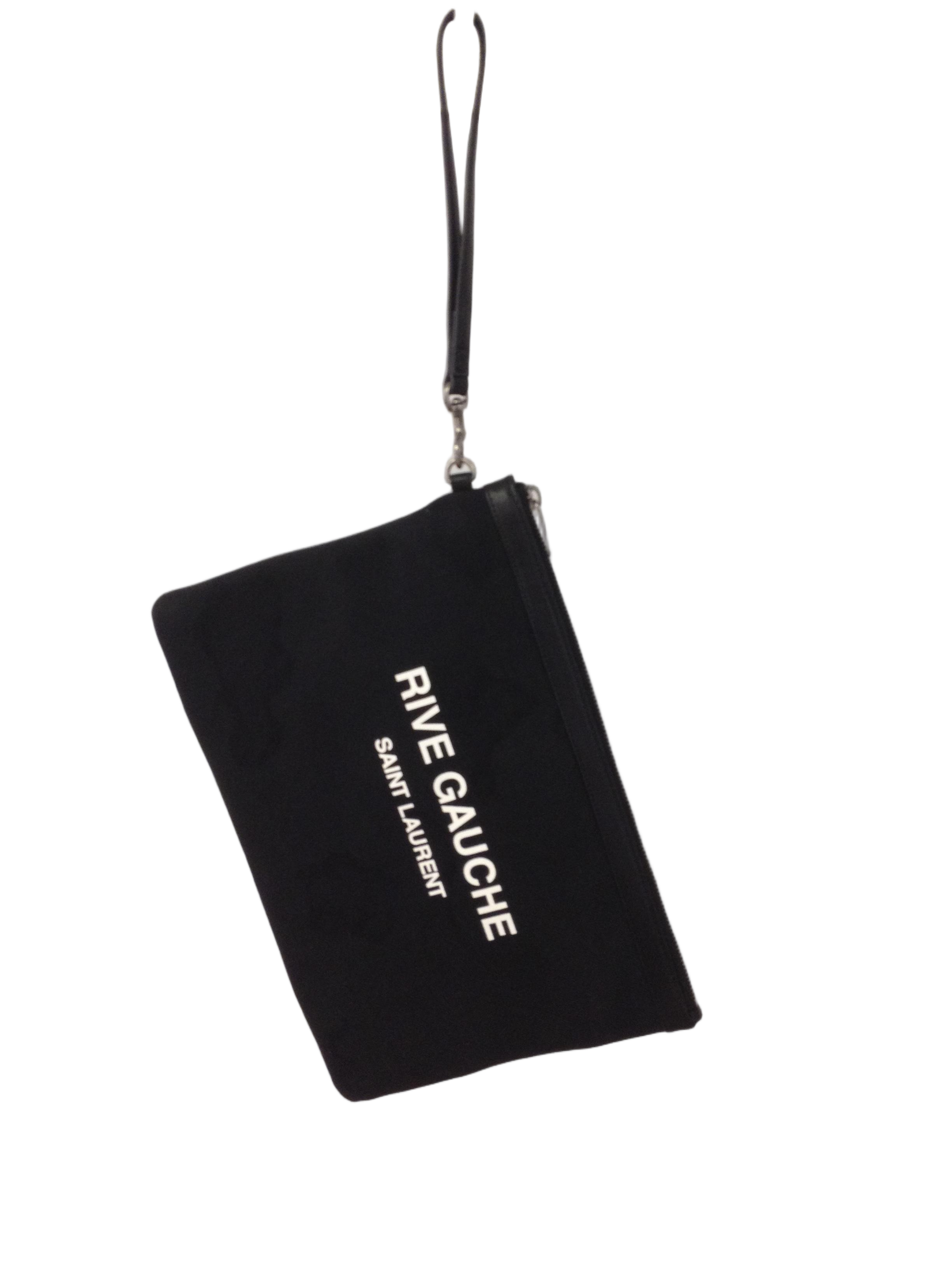 Minimalist Black Cotton Handbag With Sturdy Structure