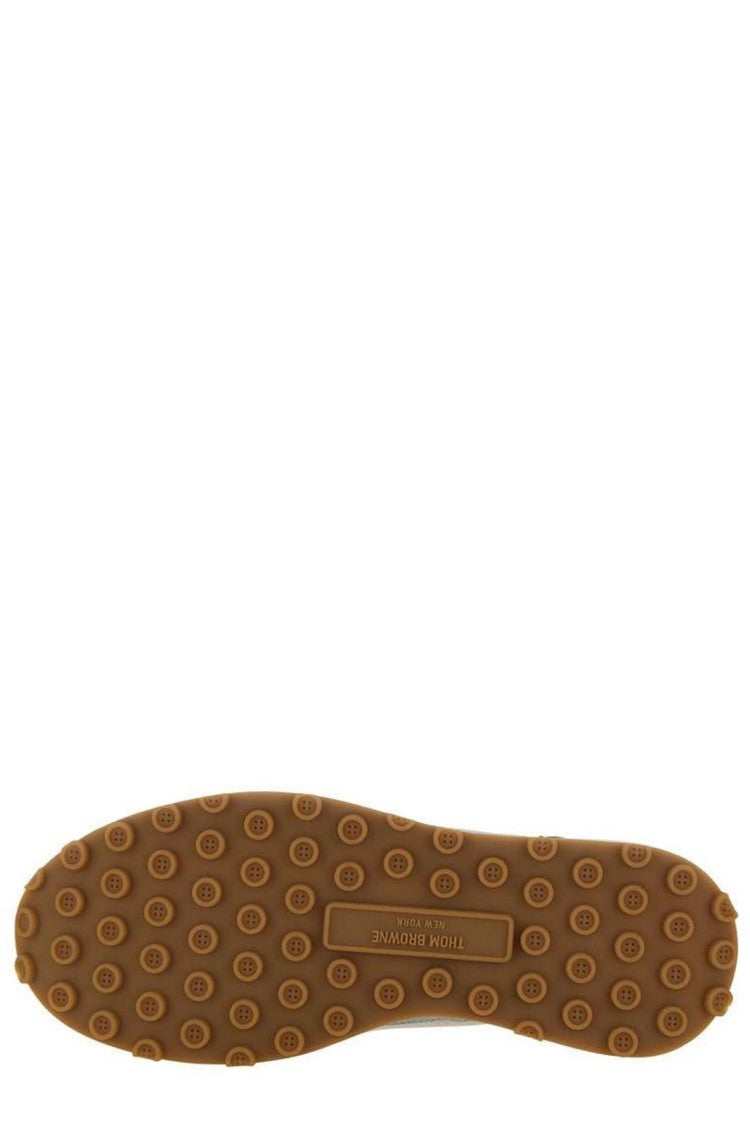 Low-Top Sneaker with Suede and Mesh Accents