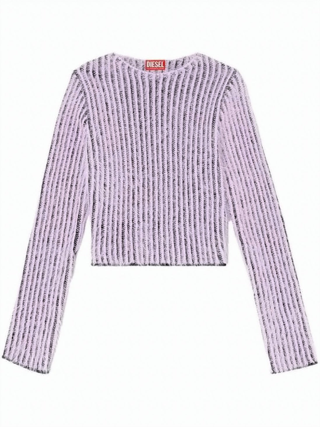 Ribbed Knit Sweater with Cropped Silhouette