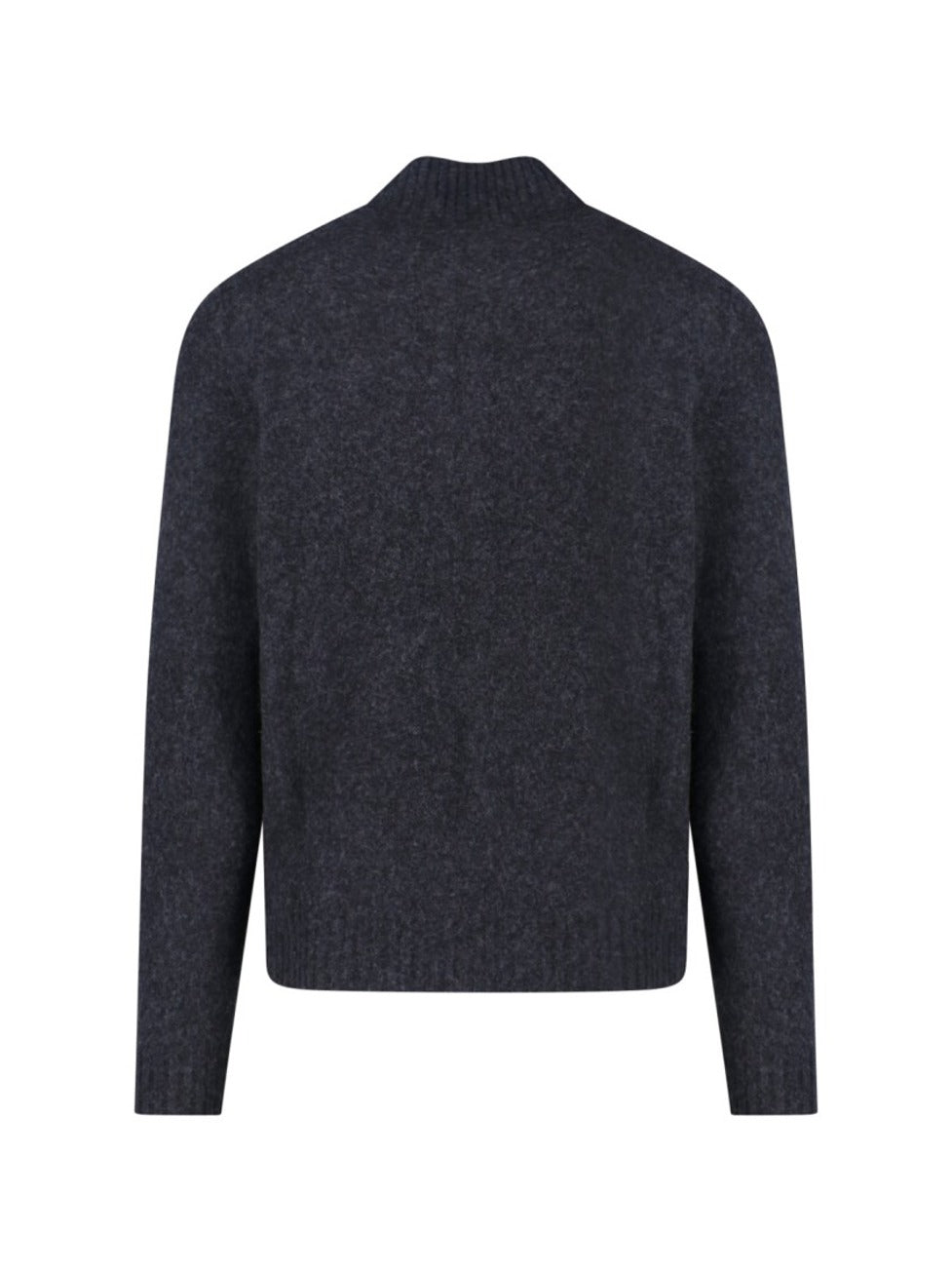 Sweter z jagnięcej wełny – szary