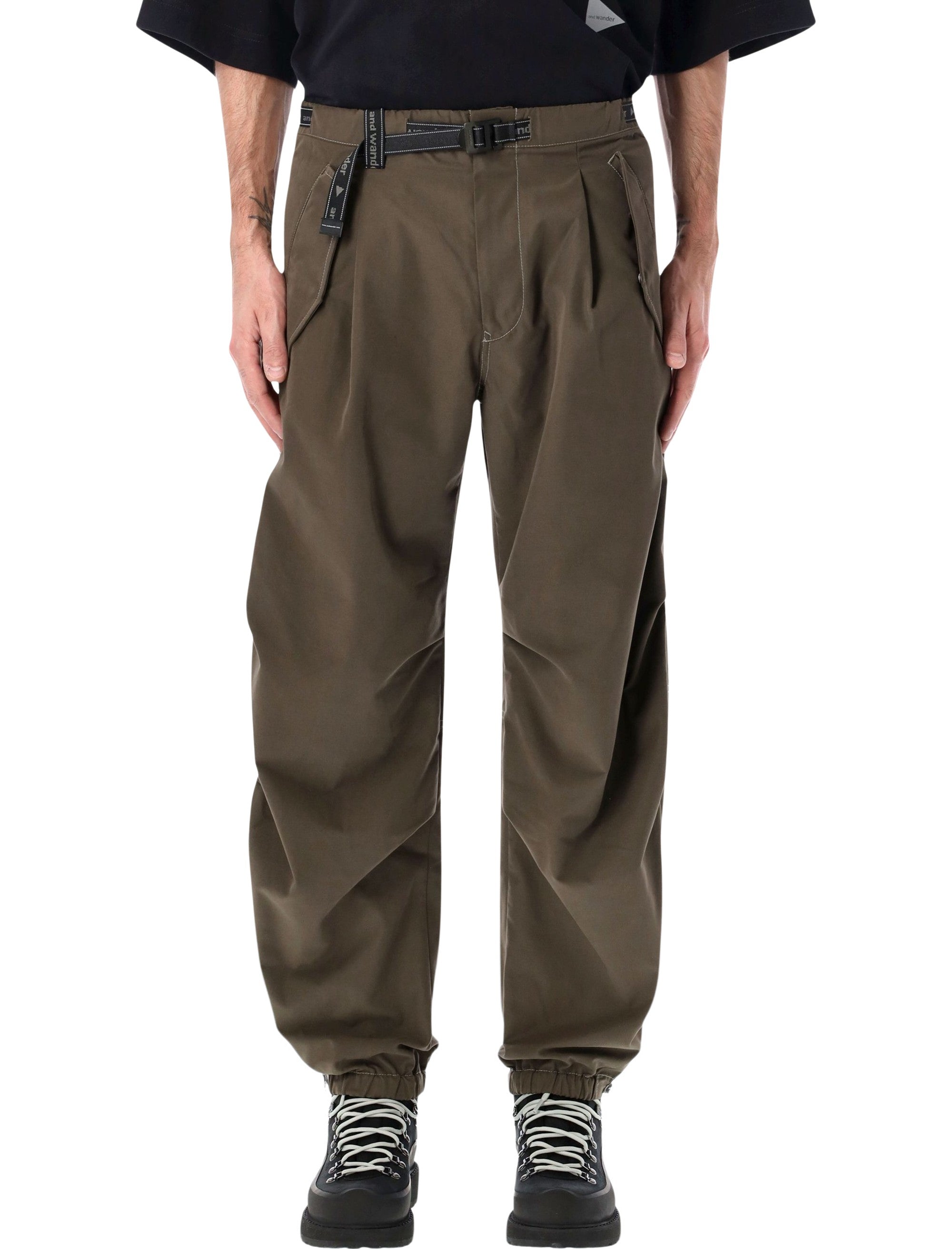 High Count Cloth Side Zip Hem Pants