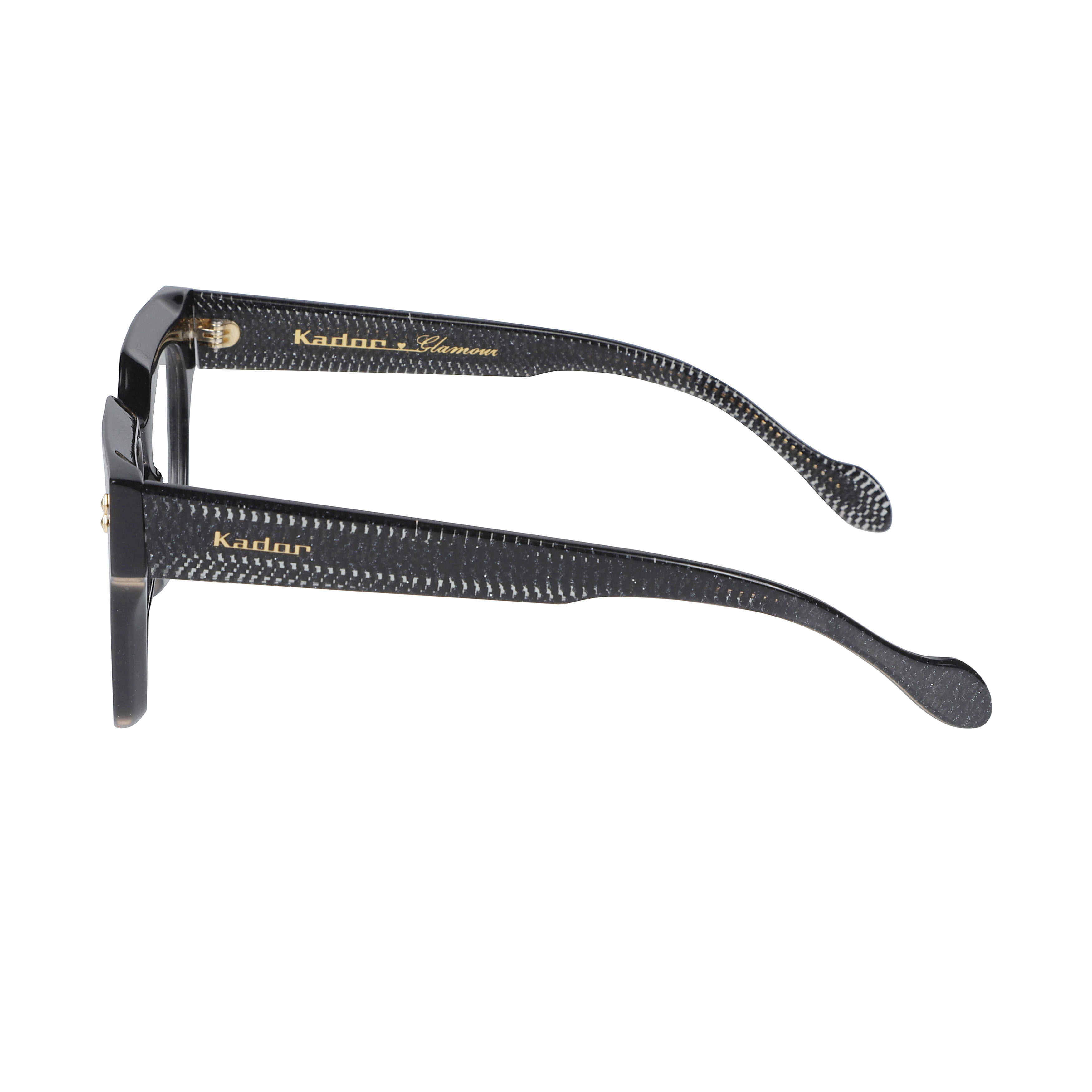 Maya Glamour Bold Textured Square Frame Eyeglasses
