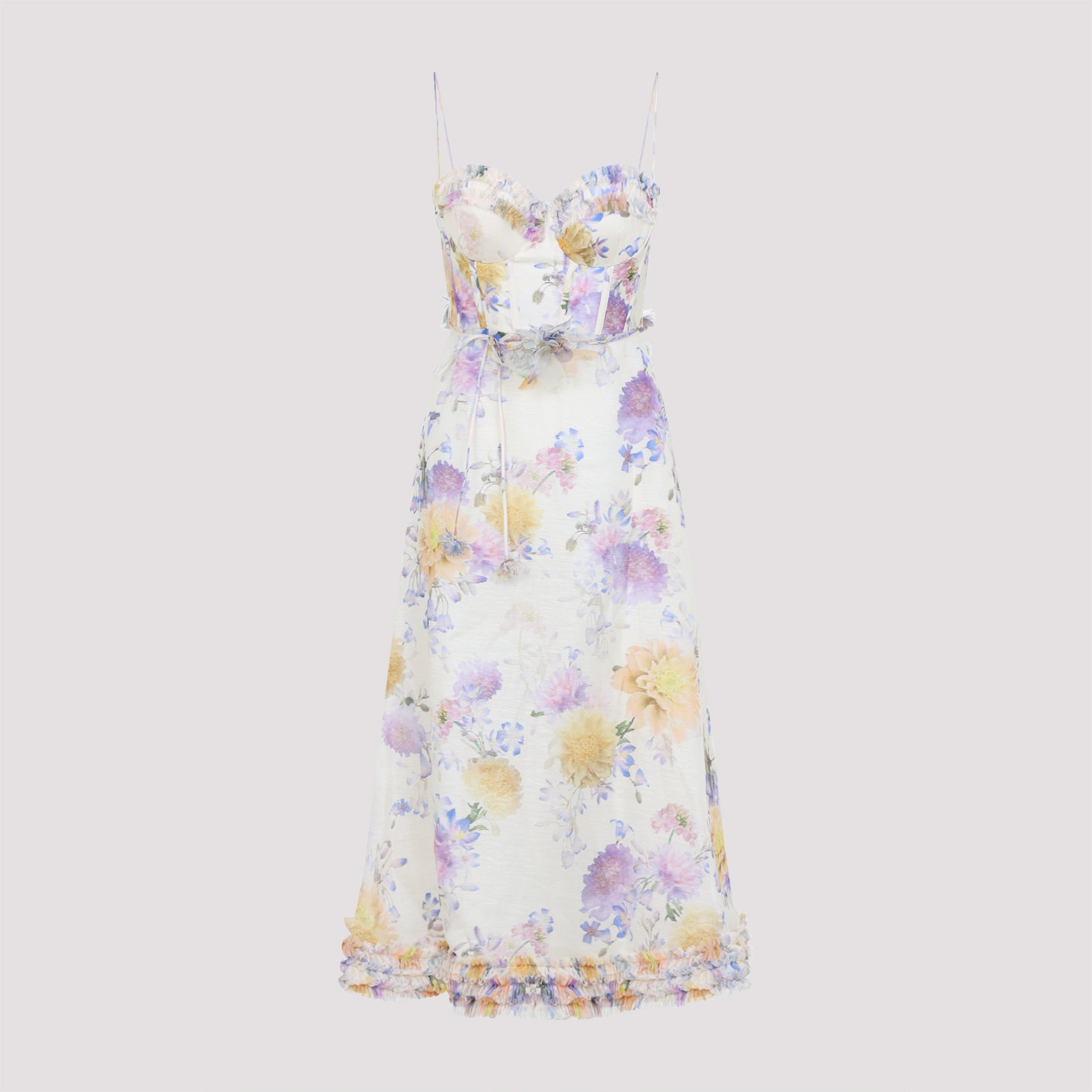 Midi Dress with Floral Print