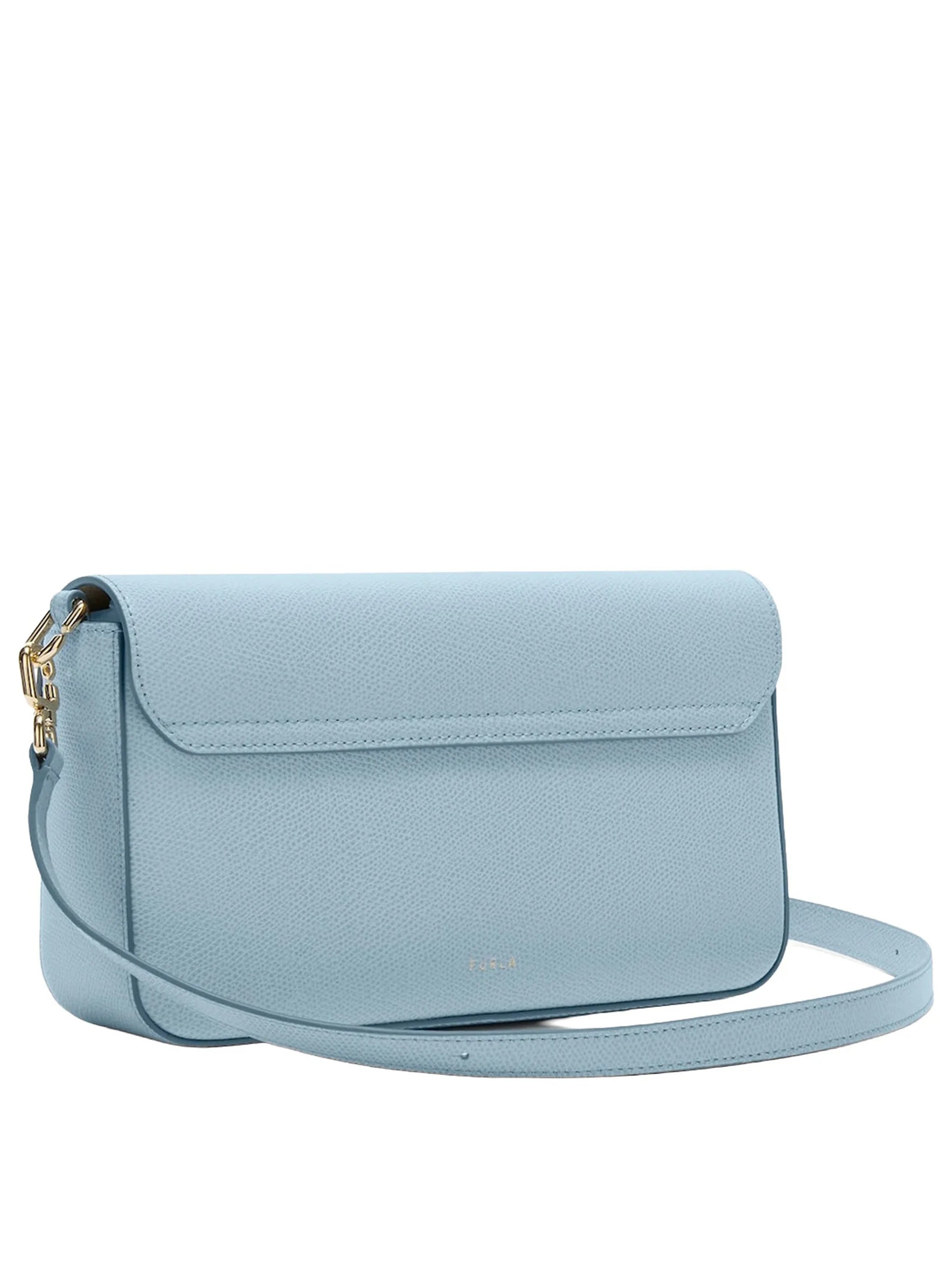 Iride S Rectangular Pebbled Leather Shoulder Bag