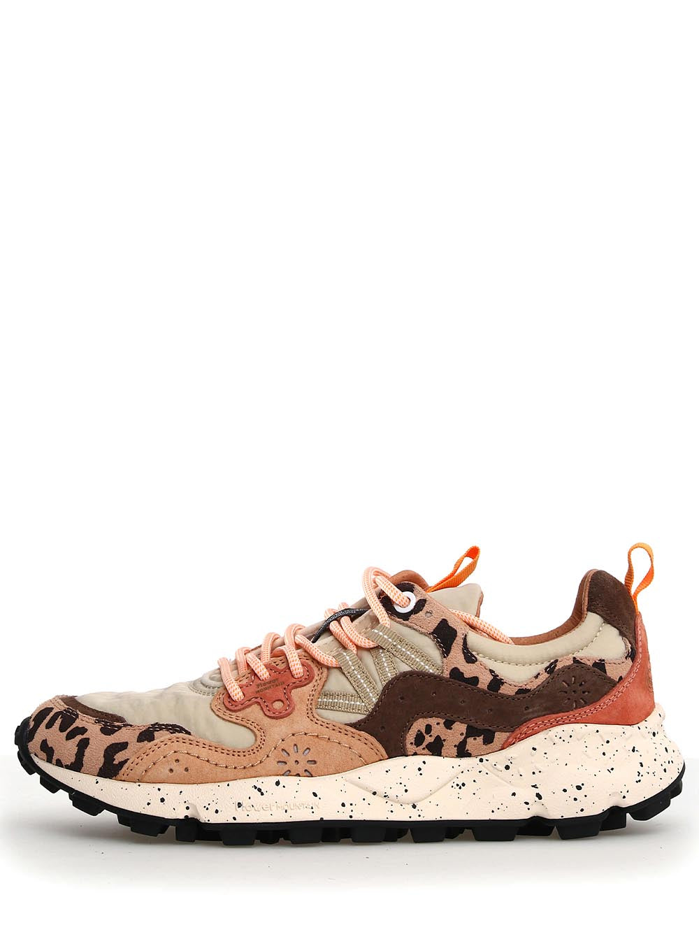 Leopard Print Sneakers with Speckled Sole