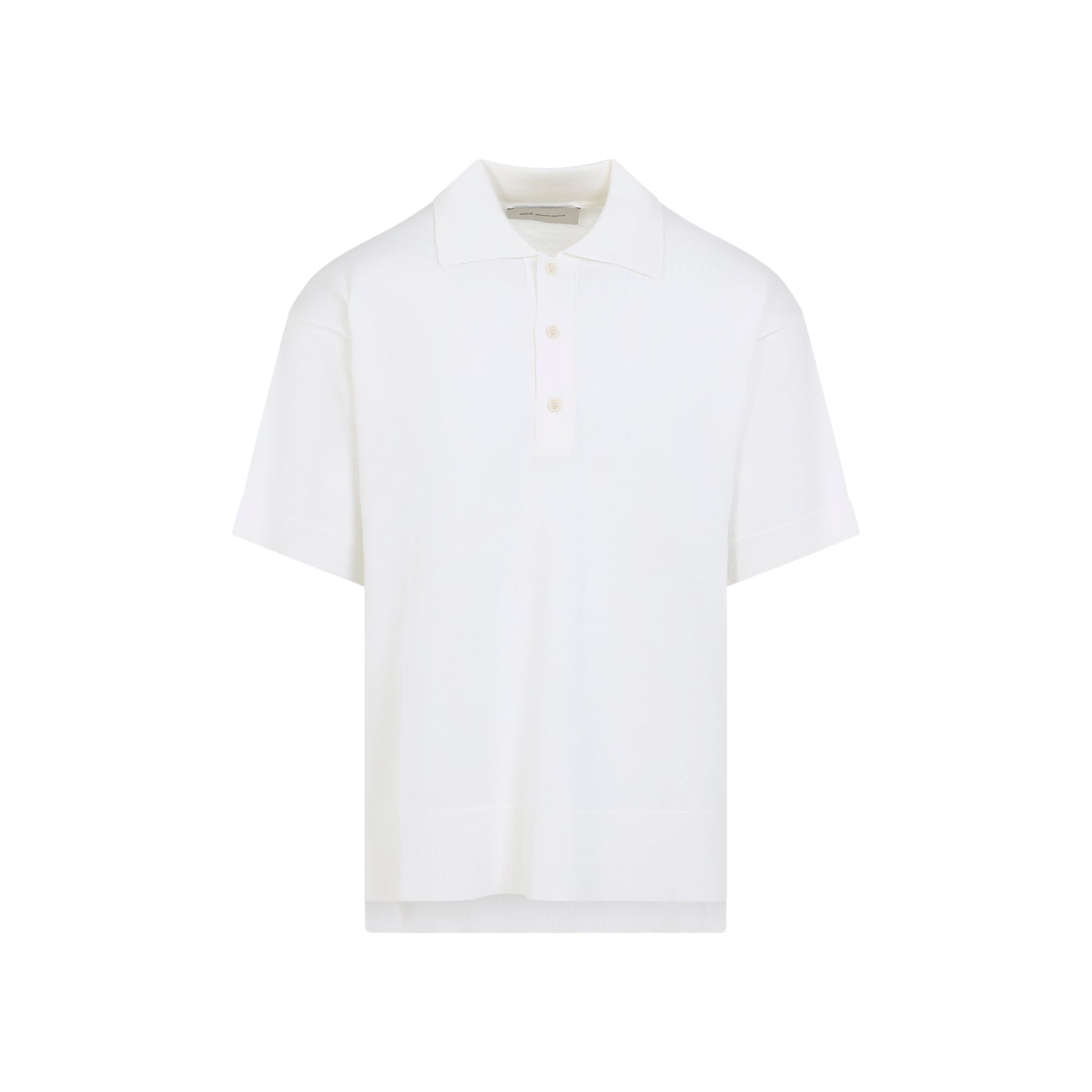 Wool-Silk Blend Polo Shirt with Classic Collar