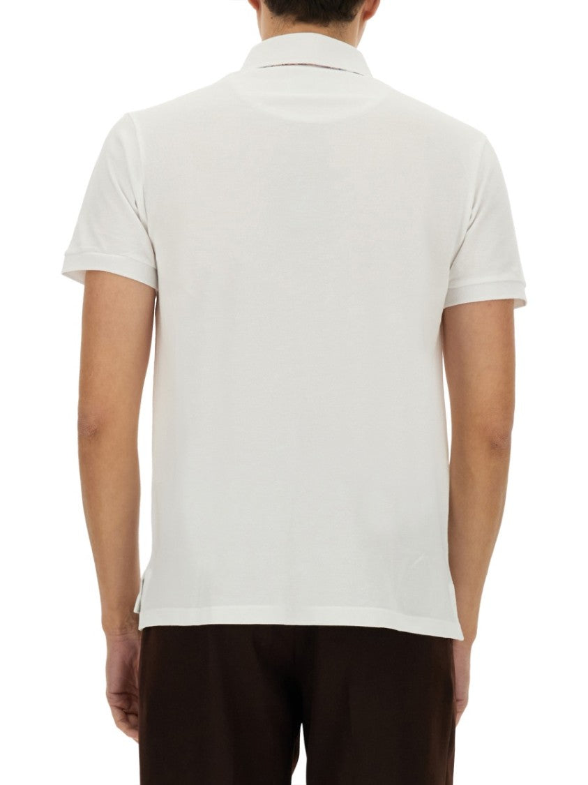 White Cotton Polo Shirt
