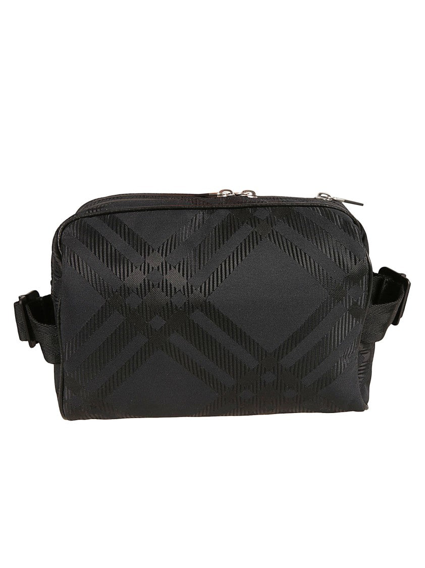 Textured Black Nylon Bag