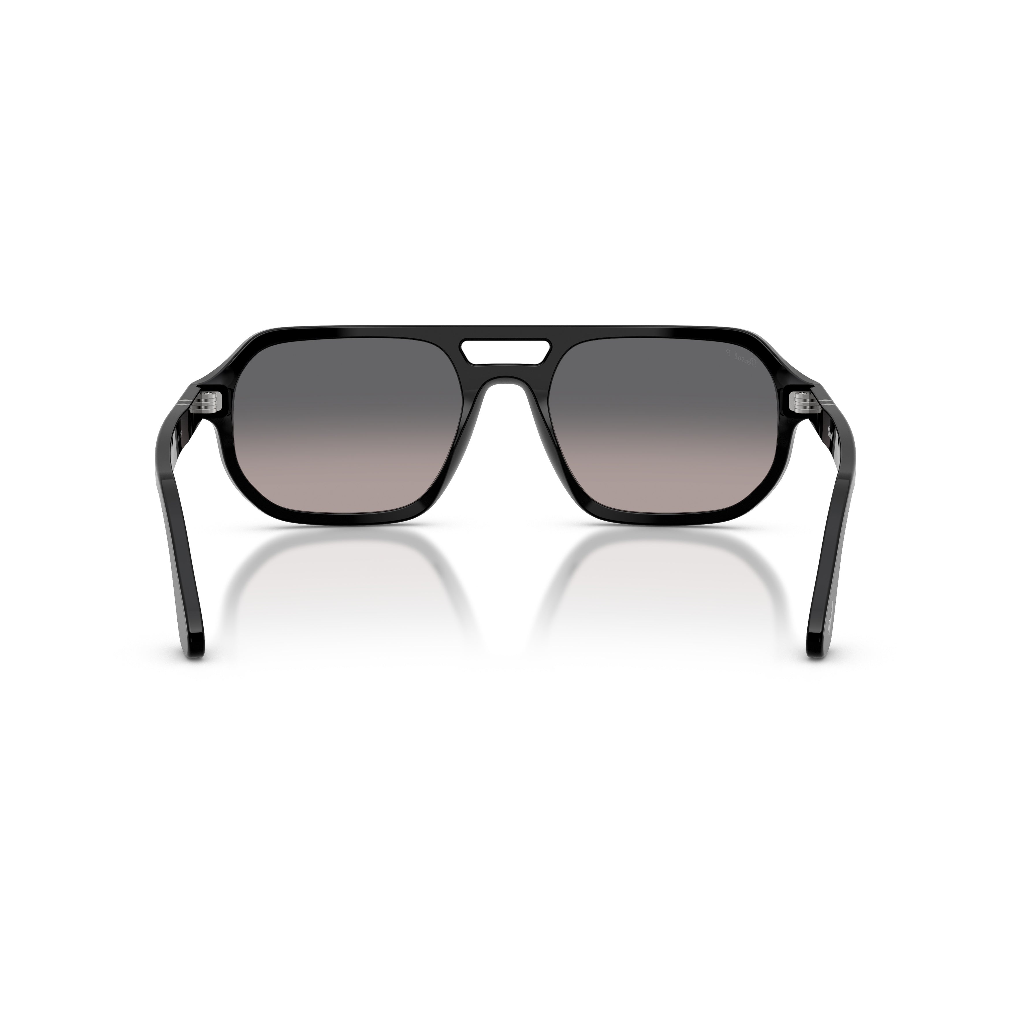 0po3393s Geometric Frame Sunglasses with Double Bridge Design